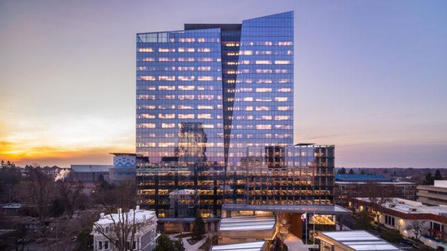 California DGS Natural Resource Headquarters during sunset